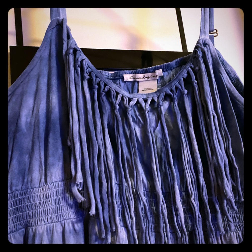 Cute  Blue Tye Dye Dress